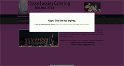 Desktop Screenshot of classylassiescatering.com